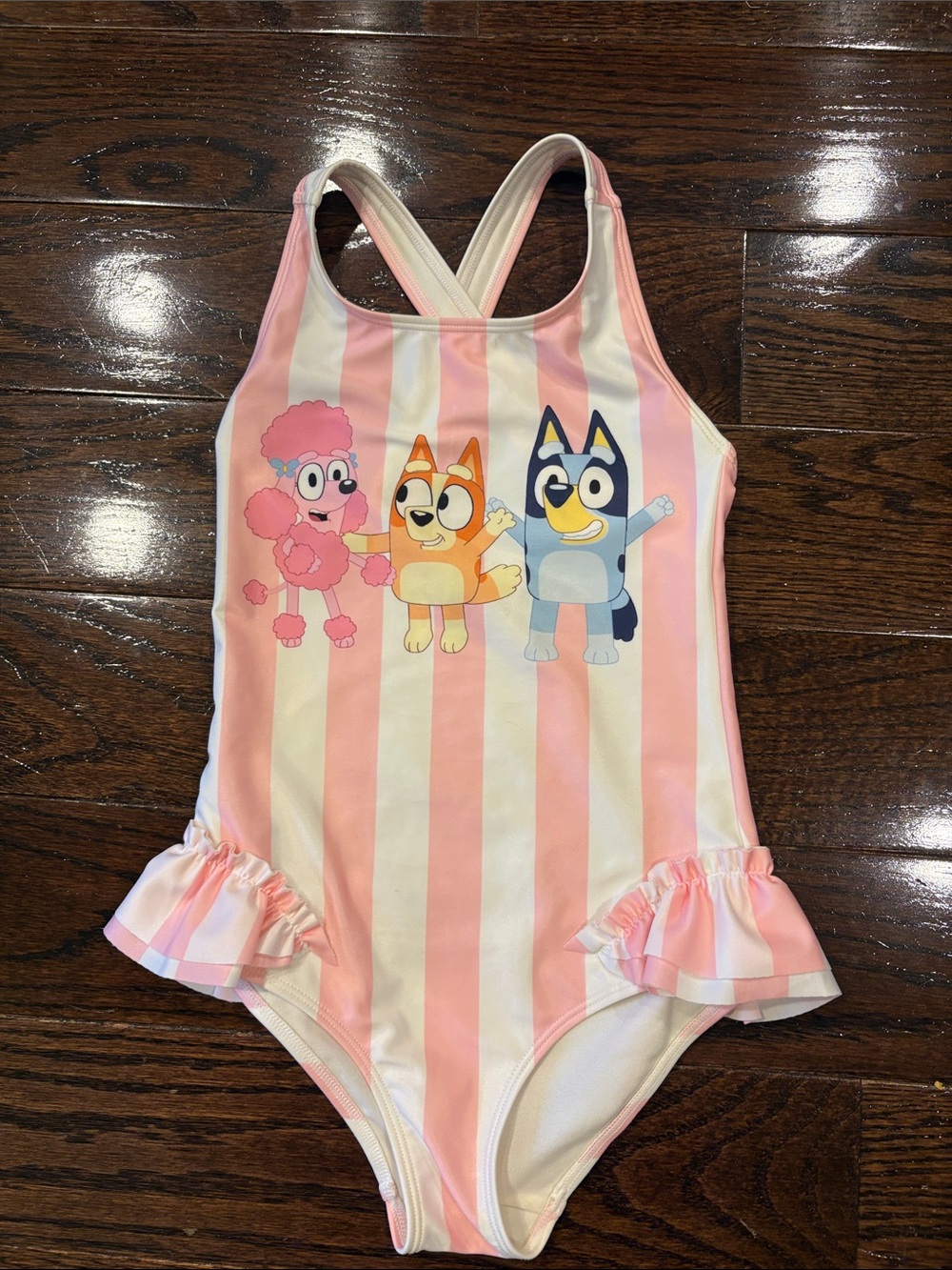 H&M  Bluey Swimsuit sz6x-7
